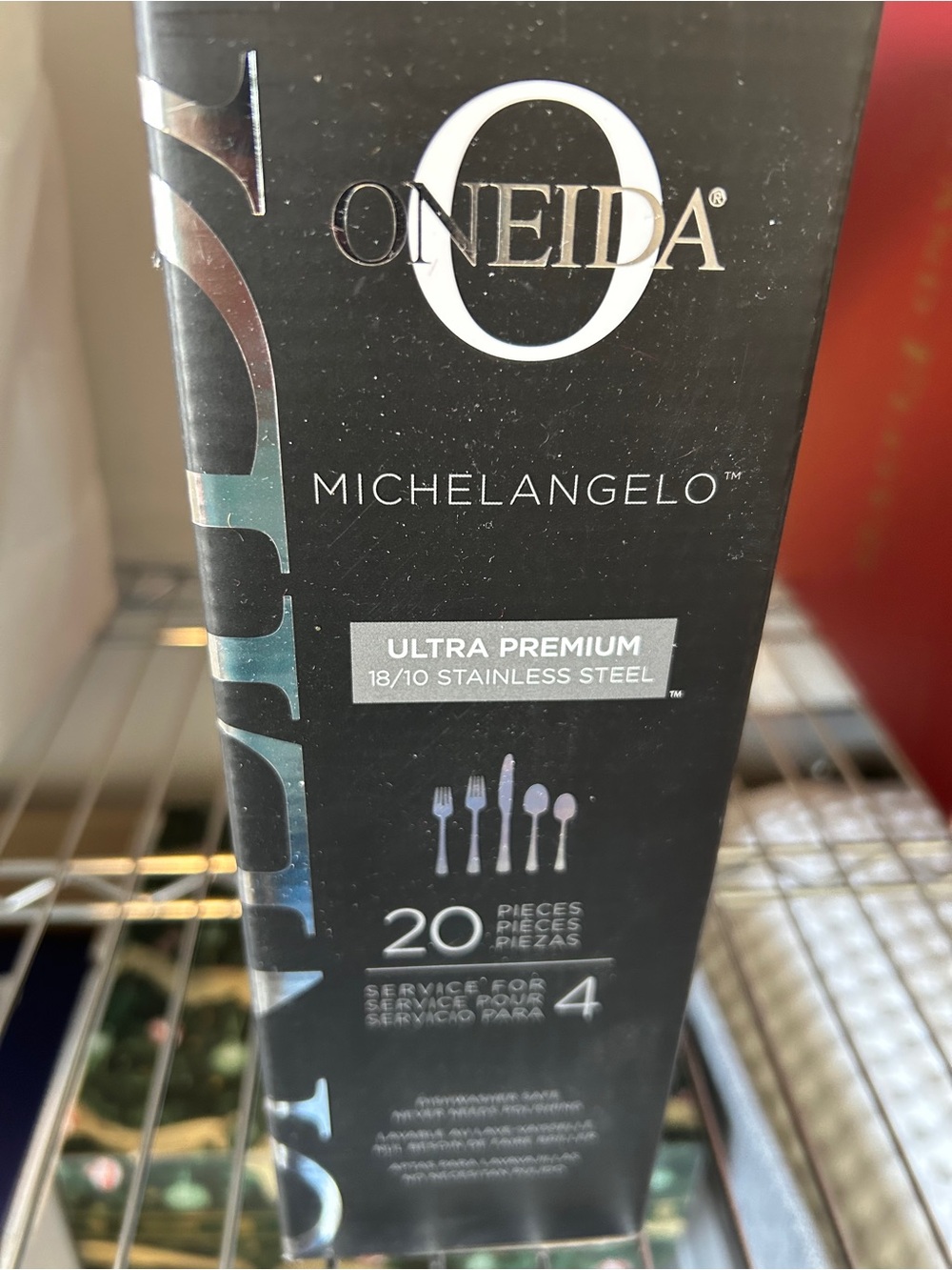 Oneida Michelangelo Silverware 18/10 Stainless Steel 20 Pieces - Picture 3 of 6